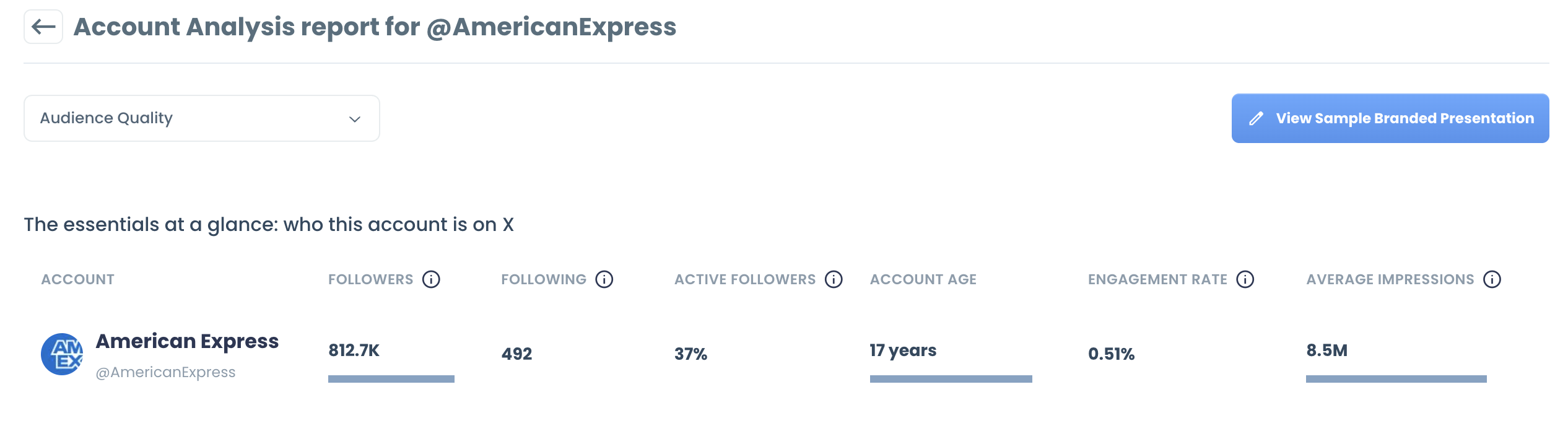 X Account Analysis Report essentials at a glance