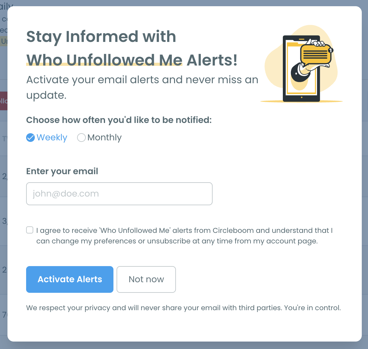 Unfollowers Alert